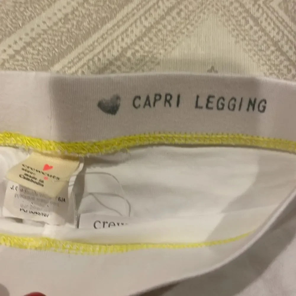 Crewcuts Girls Purple & White Capri Leggings (2)